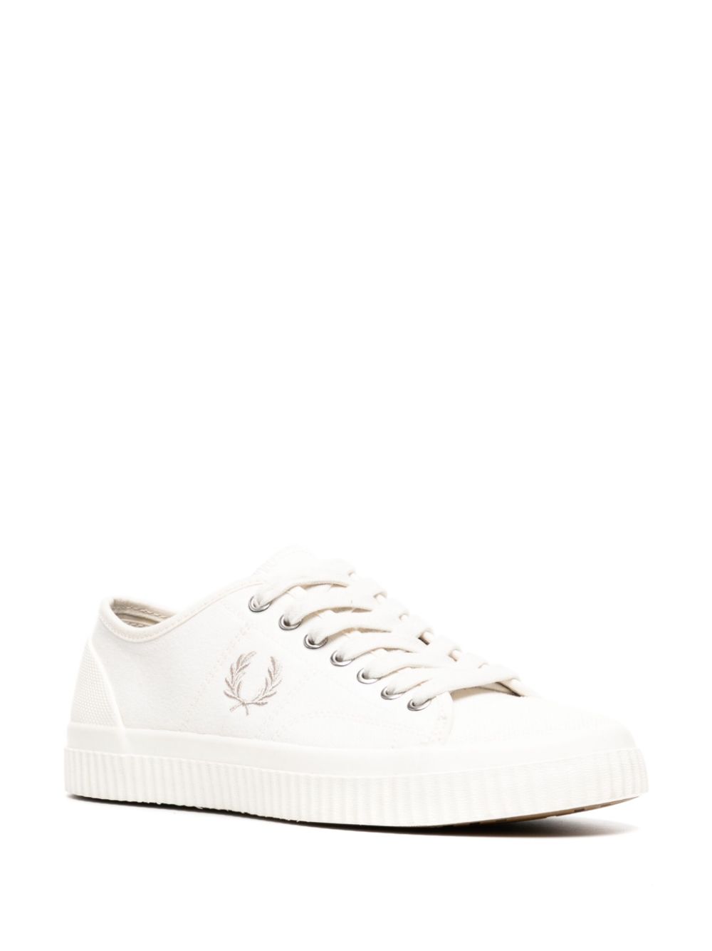 Fred Perry Low Hughes canvas sneakers - Wit