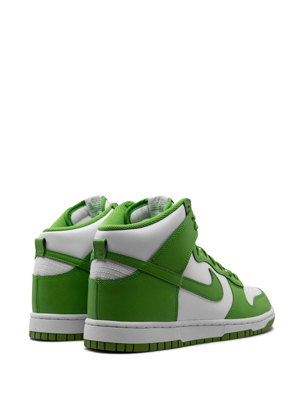 Shop Nike Dunk High "chlorophyll" Sneakers In White