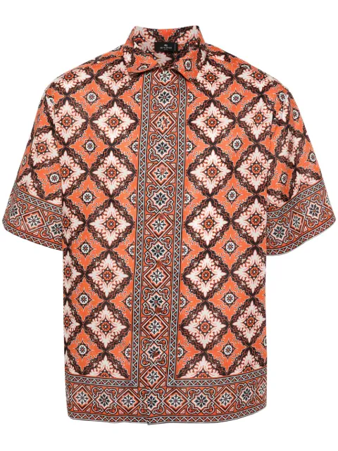 ETRO قميص قطن بطبعة موزاييك