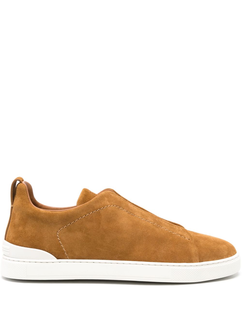 Zegna Triple Stitch™ suede sneakers Brown