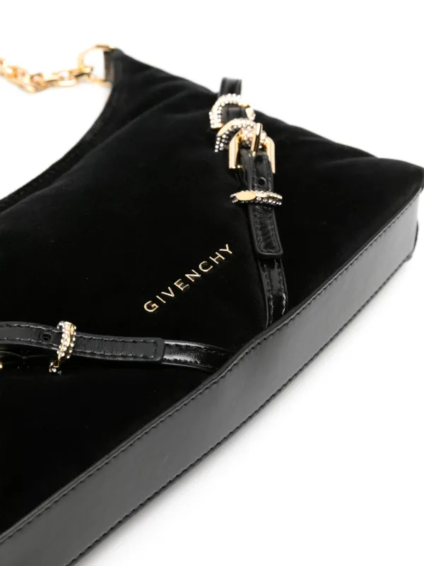 【関税&送料込】Givenchy Black Velvet Voyou Party Shoulder B Givenchy Voyou Party Velvet Shoulder Bag | Black | FARFETCH