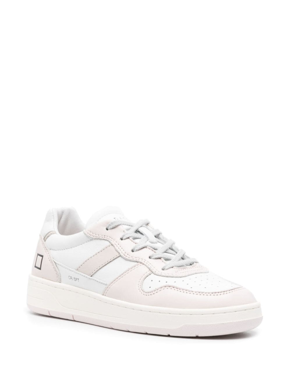 Shop Date Court 2.0 Leather-panelled Sneakers In White