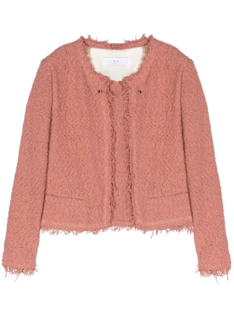 IRO Shavani fringed-edge knitted jacket