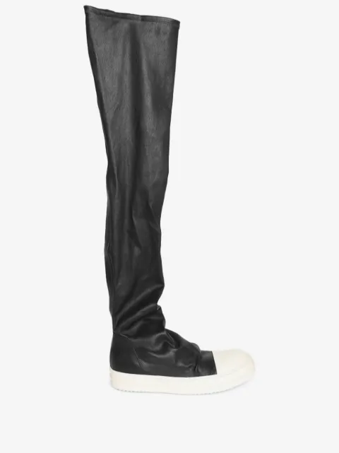 Rick Owens thigh-high leather boots