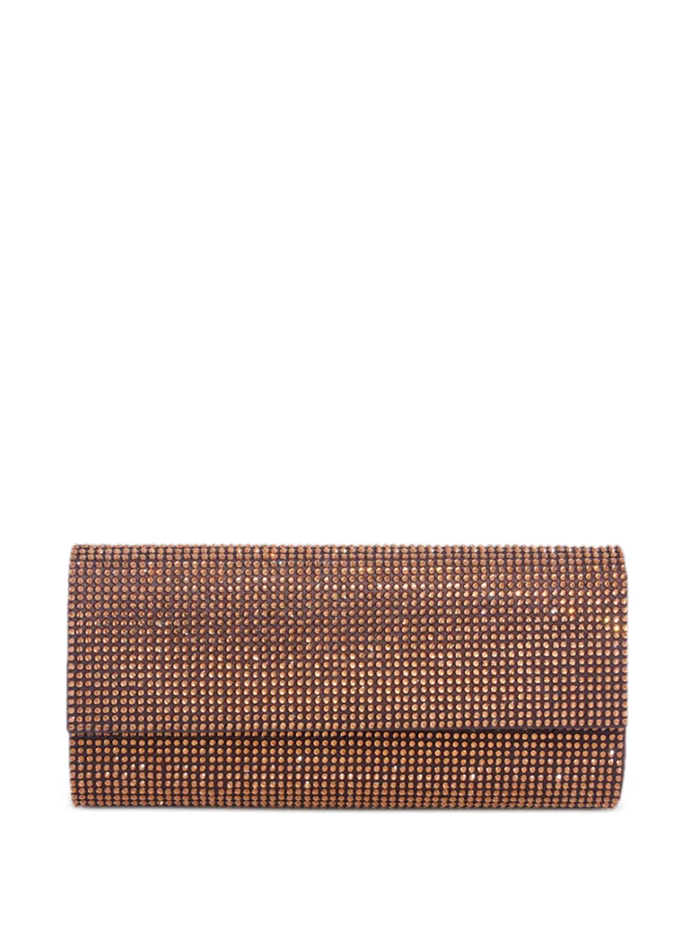 Judith Leiber Perry clutch bag - Marrone