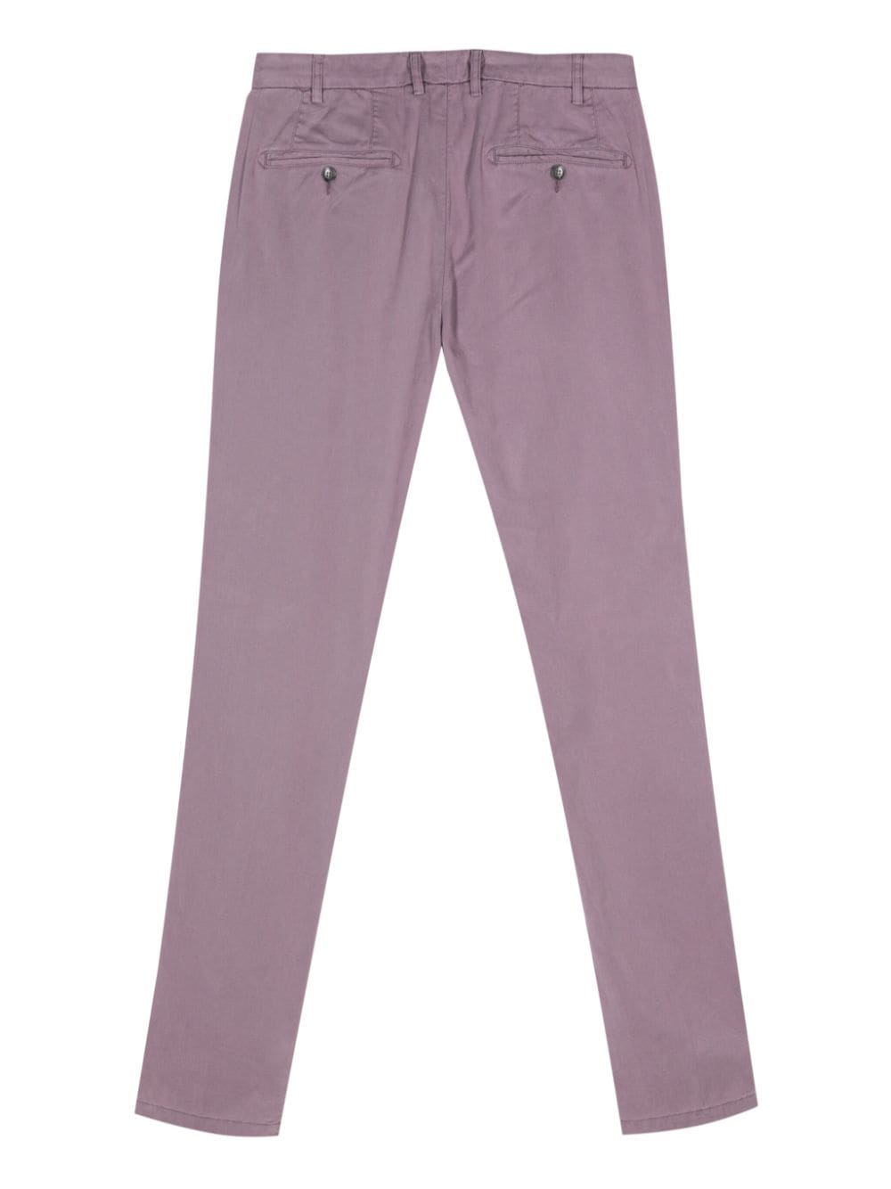 Shop Canali Slim-fit Chino Trousers In Purple