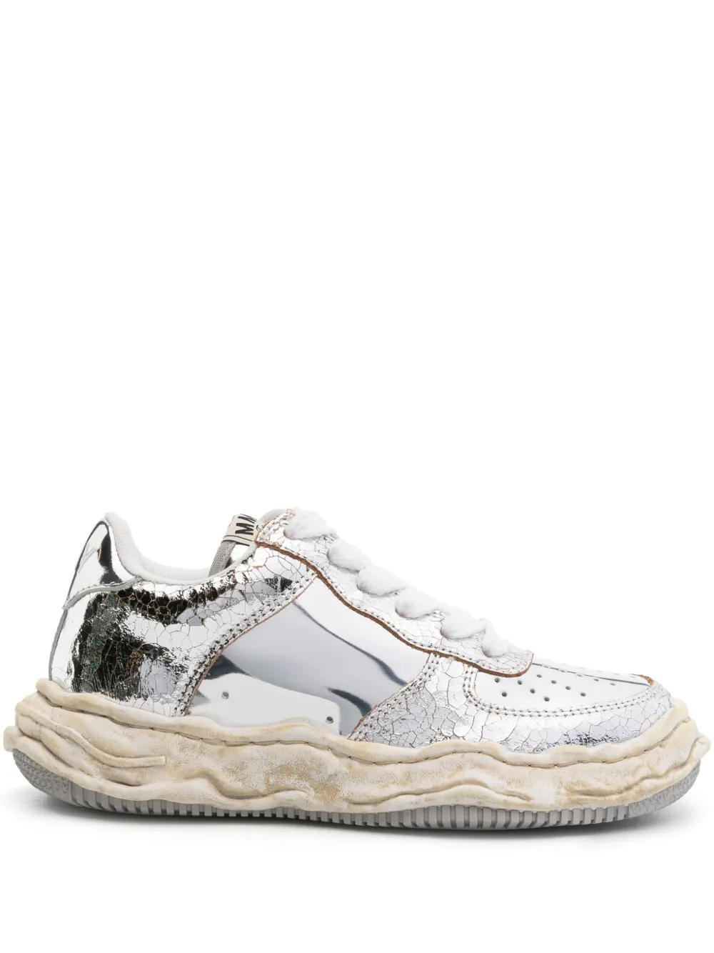 Miharayasuhiro Wayne Metallic-effect Sneakers In Silver