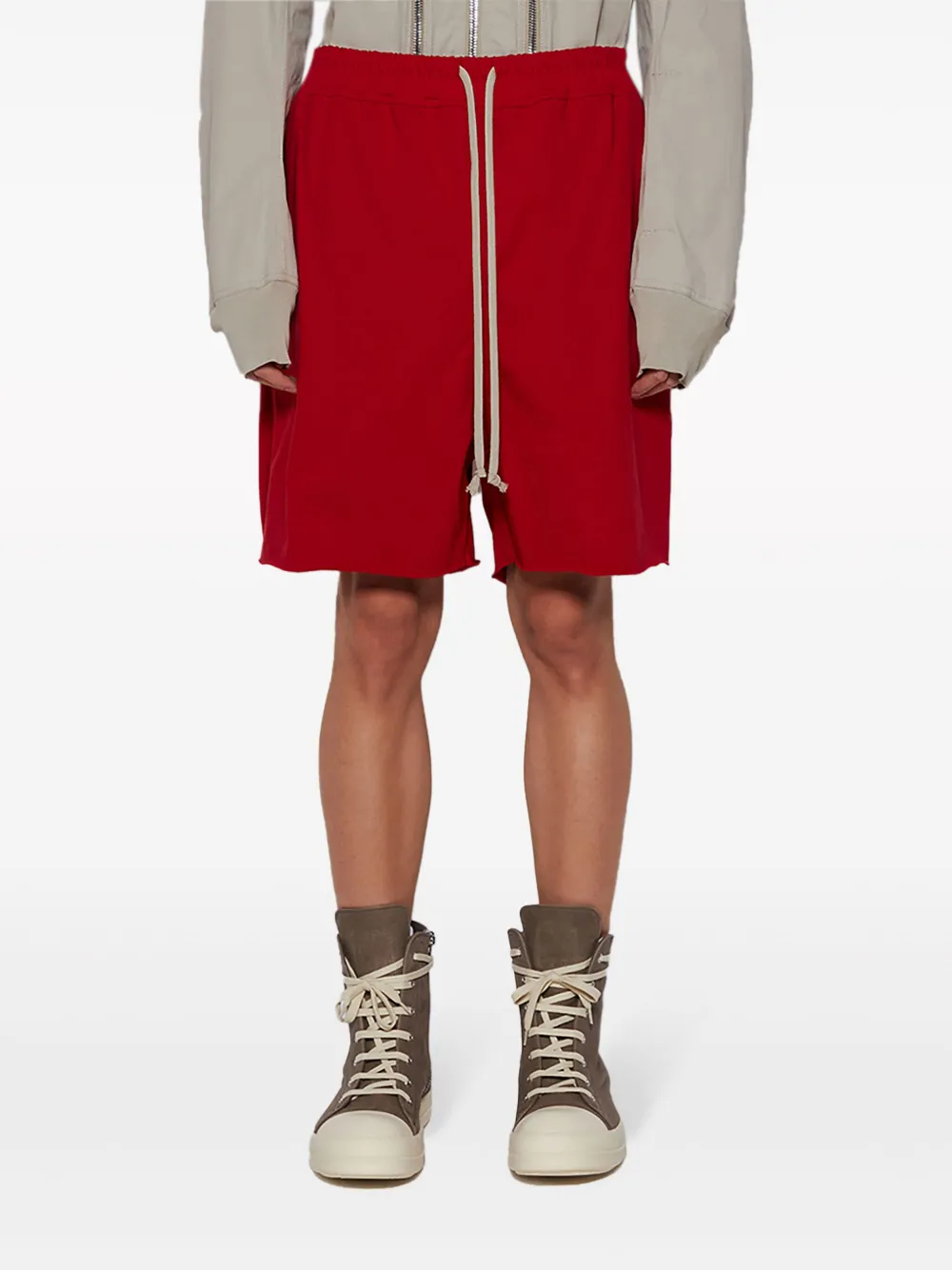 Shop Rick Owens Shorts In Red