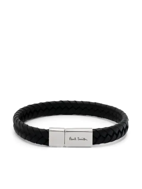 Paul Smith bracelet en cuir tressé