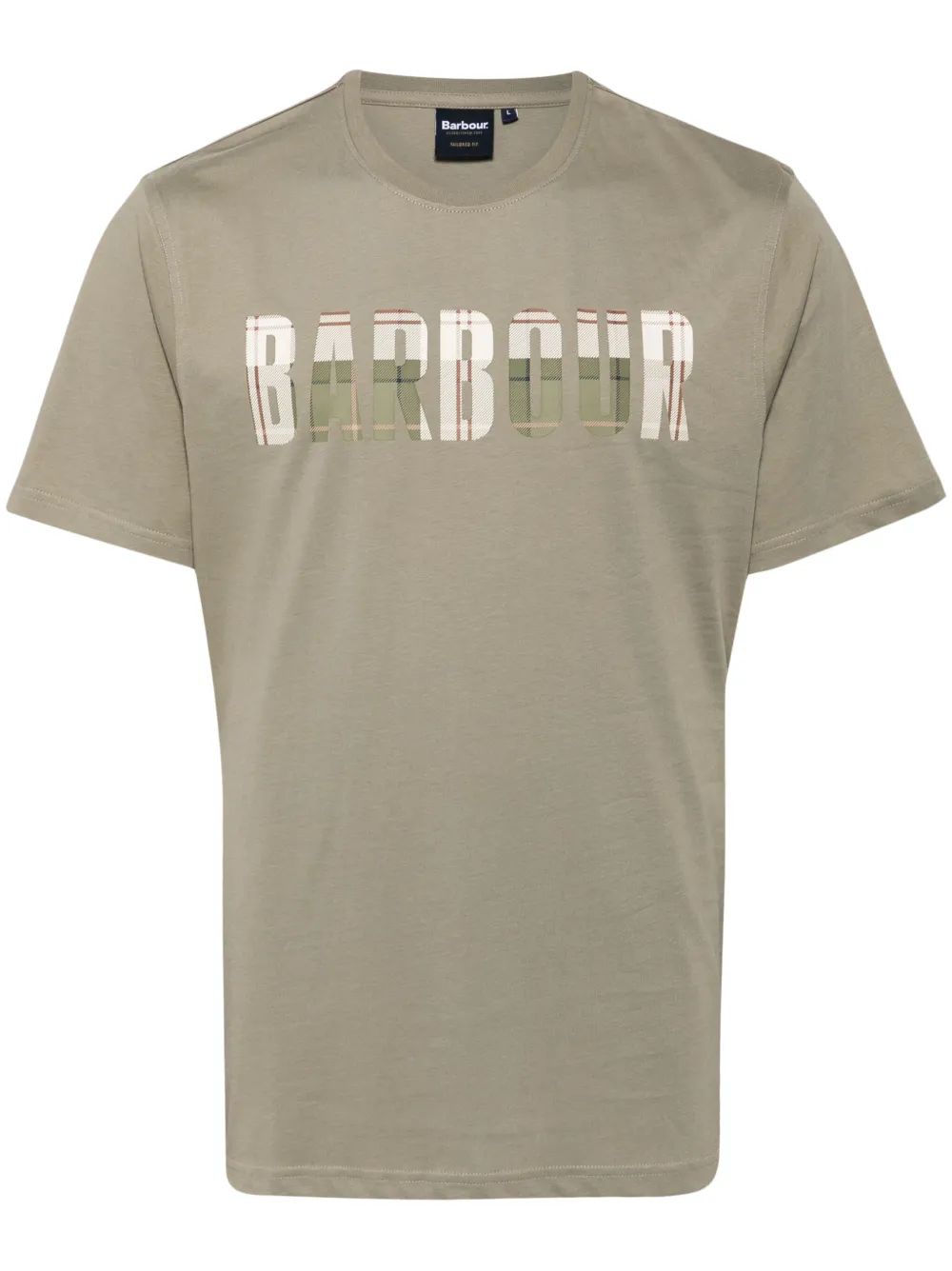 barbour logo-print short-sleeved t-shirt - vert