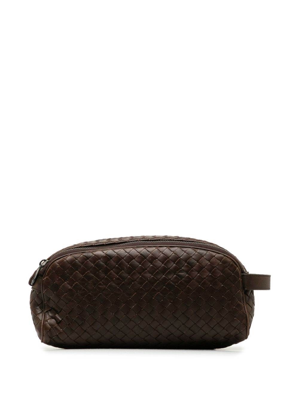 Bottega Veneta Pre-Owned 2000-2007 Intrecciato leren clutch - Bruin