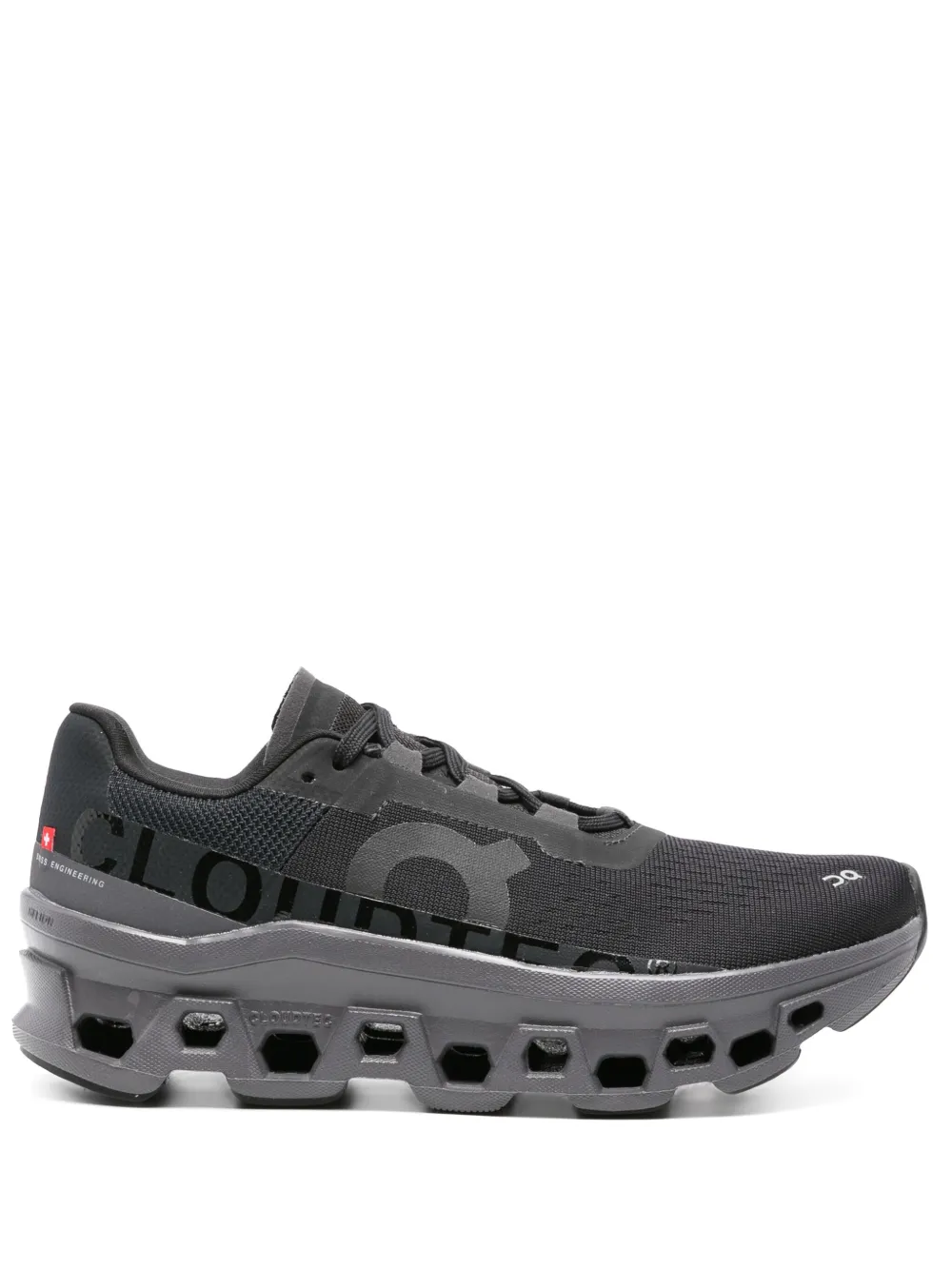 On Running Cloudmonster mesh sneakers Black