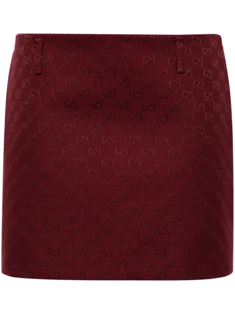 Gucci Saia cintura baixa em canvas GG