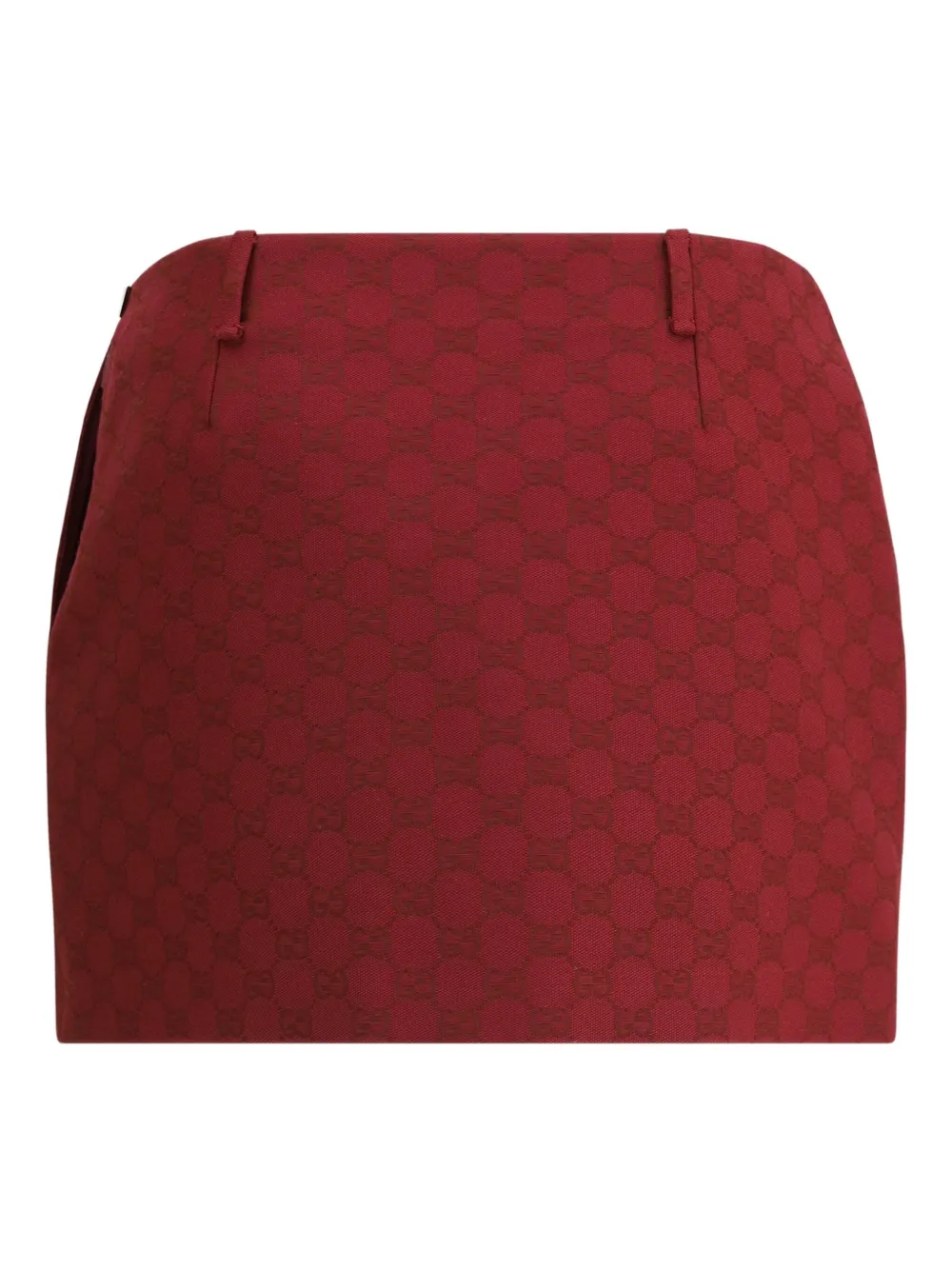 Gucci Low waist mini-rok met GG-canvas - Rood