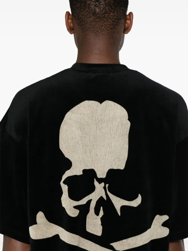 Mastermind Japan bleached-skull Velour T-shirt - Farfetch