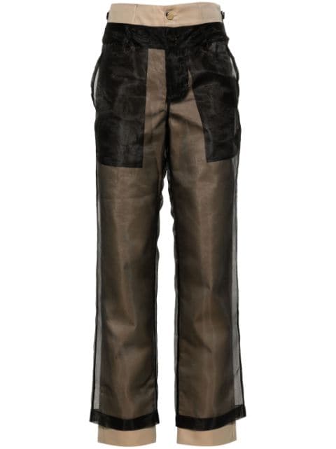 Feng Chen Wang layered tapered trousers