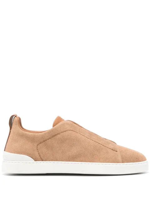 Zegna Triple Stitch canvas sneakers