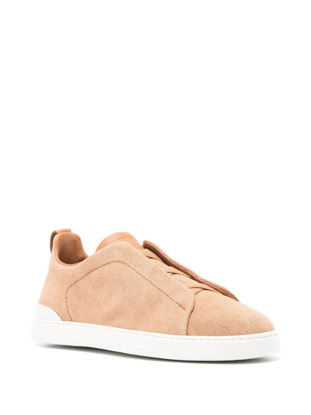 Zegna Triple Stitch canvas sneakers - Bruin