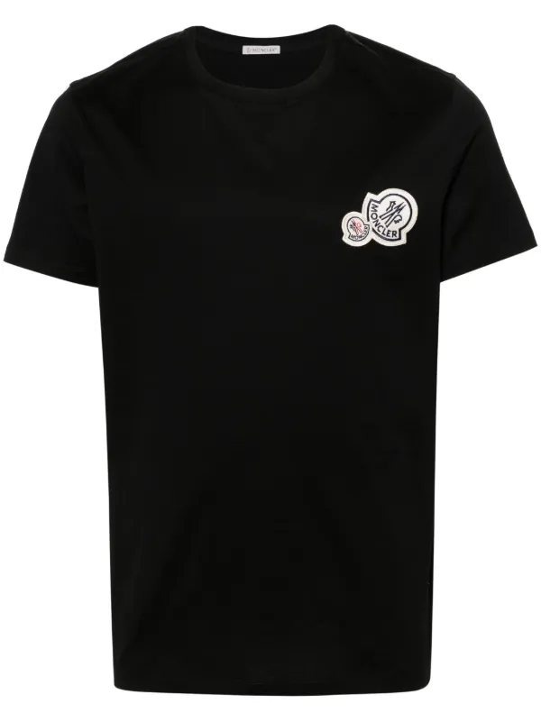 Moncler logo-patch Cotton T-shirt - Farfetch