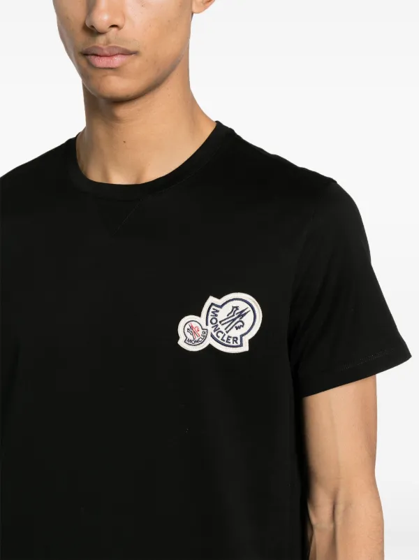 Moncler logo-patch Cotton T-shirt - Farfetch