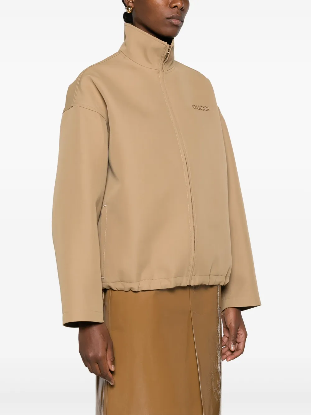 Gucci Bomberjack met rits Beige
