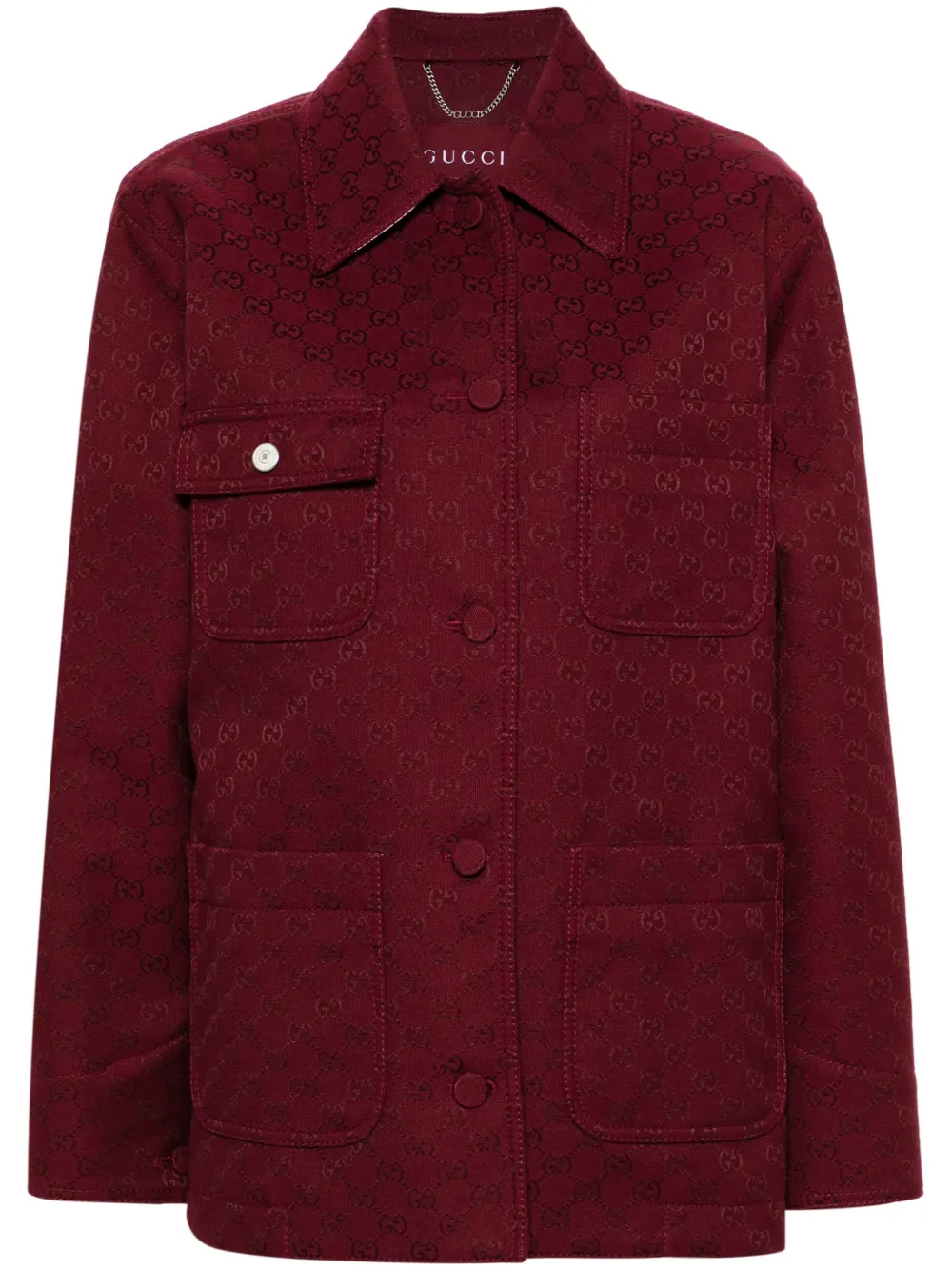 Gucci Jack met GG jacquard Rood