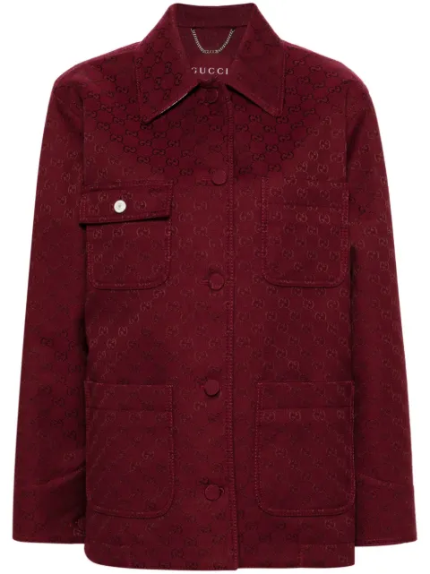 Gucci GG jacquard military jacket