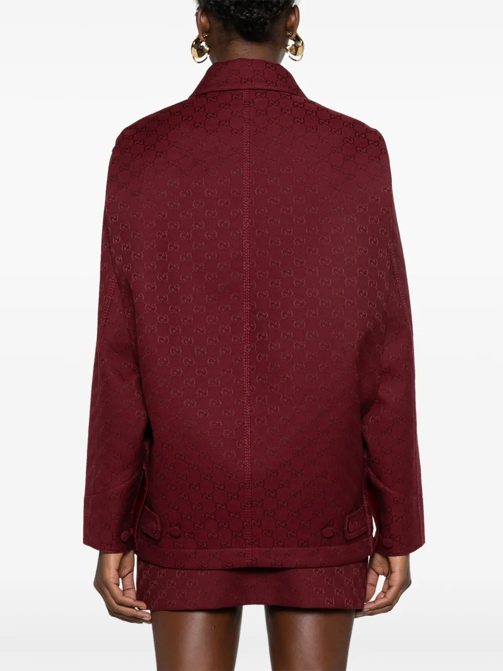 Gucci Jack met GG jacquard Rood