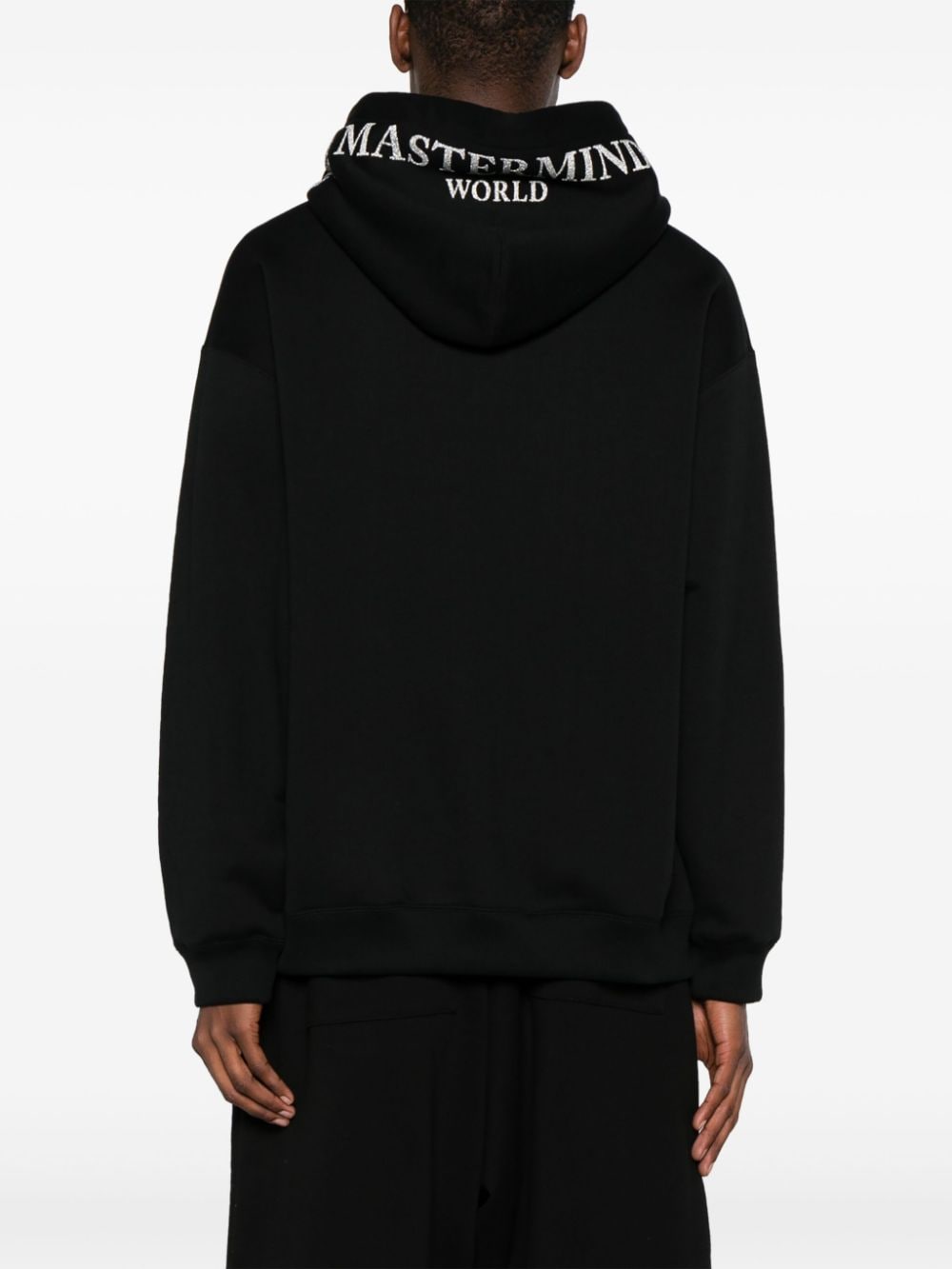 Shop Mastermind Japan Loopweel Cotton Hoodie In Black