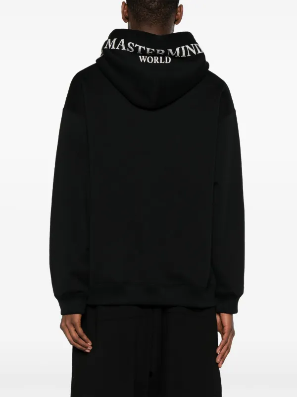 Mastermind Japan Loopweel Cotton Hoodie | Black | FARFETCH