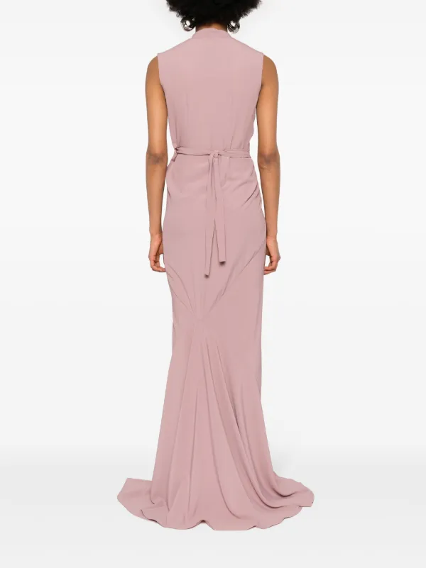 【関税＆送料込み】Rick Owens Wrap Gown Satin wrap gown in black - Rick Owens | Mytheresa