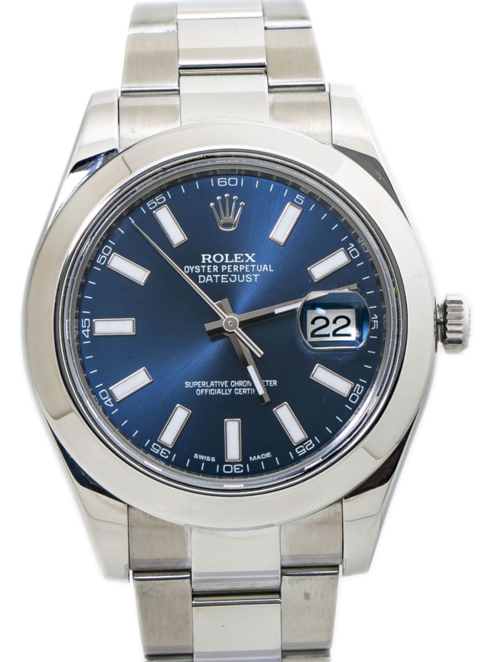 Pre-owned Rolex Datejust 41毫米腕表（典藏款） In Blue