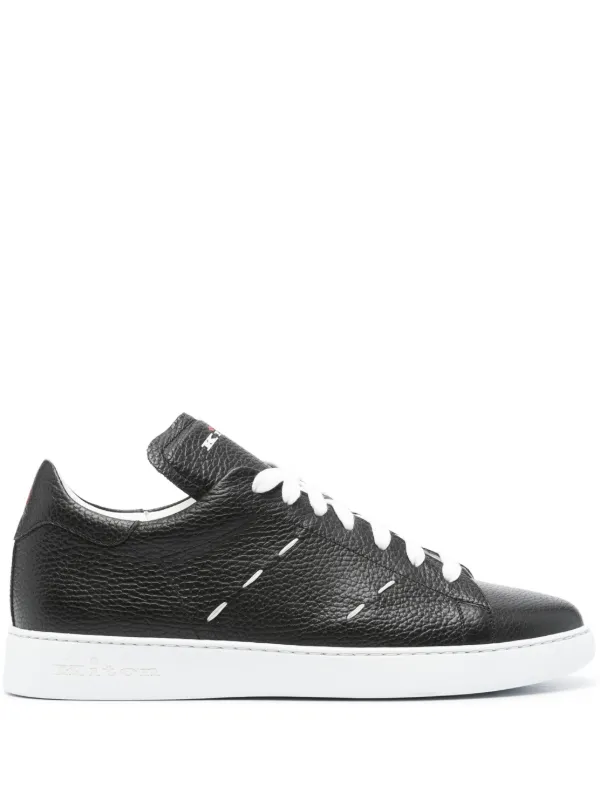 Kiton レザーローファー | ブラック | FARFETCH JP