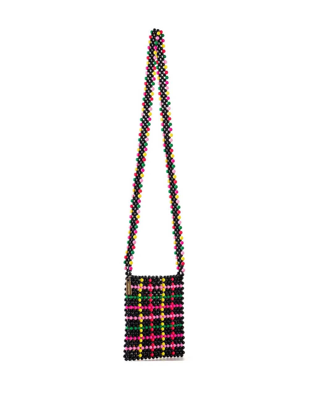 Nannacay Gisele crossbodytas met kralen - Zwart