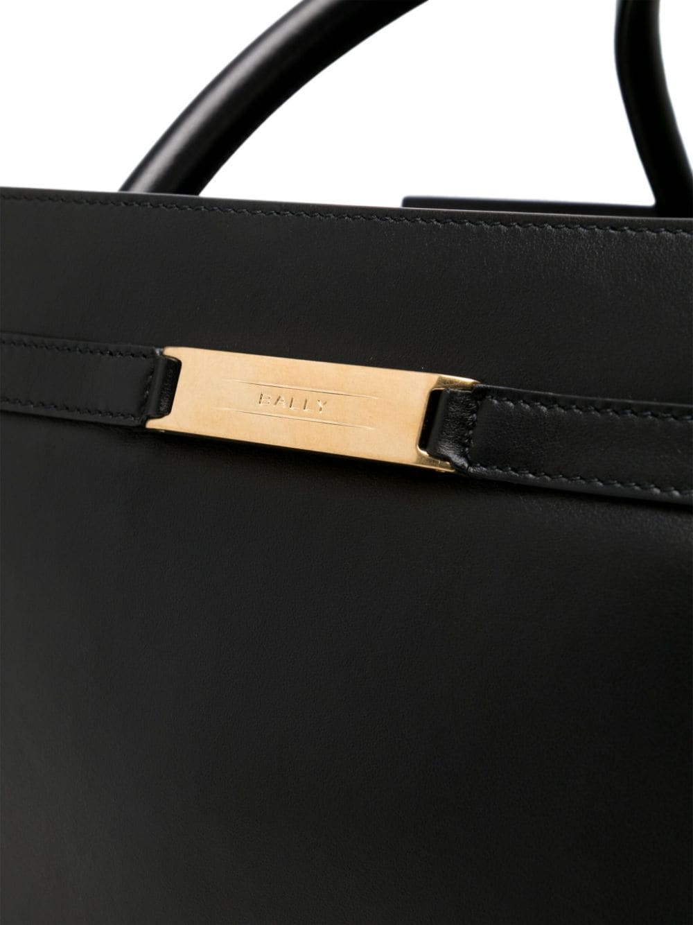 Shop Bally Deco Leather Holdall In Black