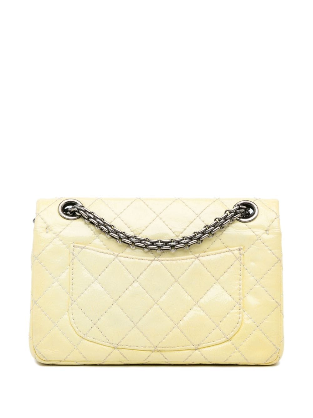 Pre-owned Chanel 2006-2008 Mini Reissue Shoulder Bag In Yellow