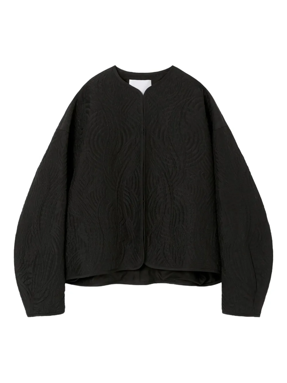 Mame Kurogouchi floral-quilted silk jacket | Black | Image 1