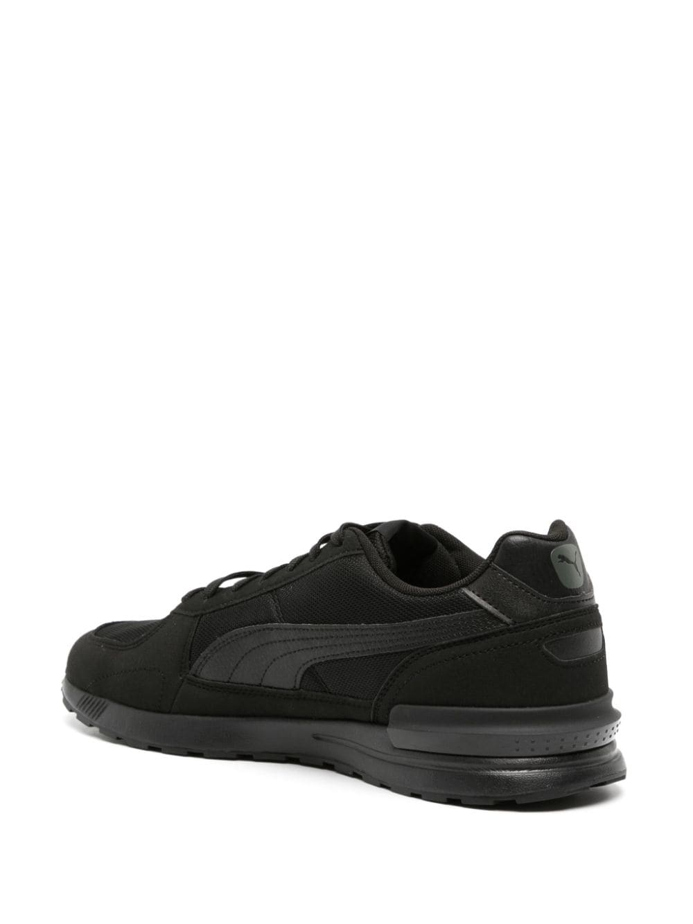 Shop Puma Graviton Panelled Sneakers In Black