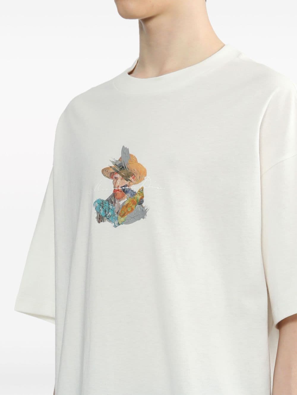 Musium Div. Katoenen T-shirt met grafische print Wit