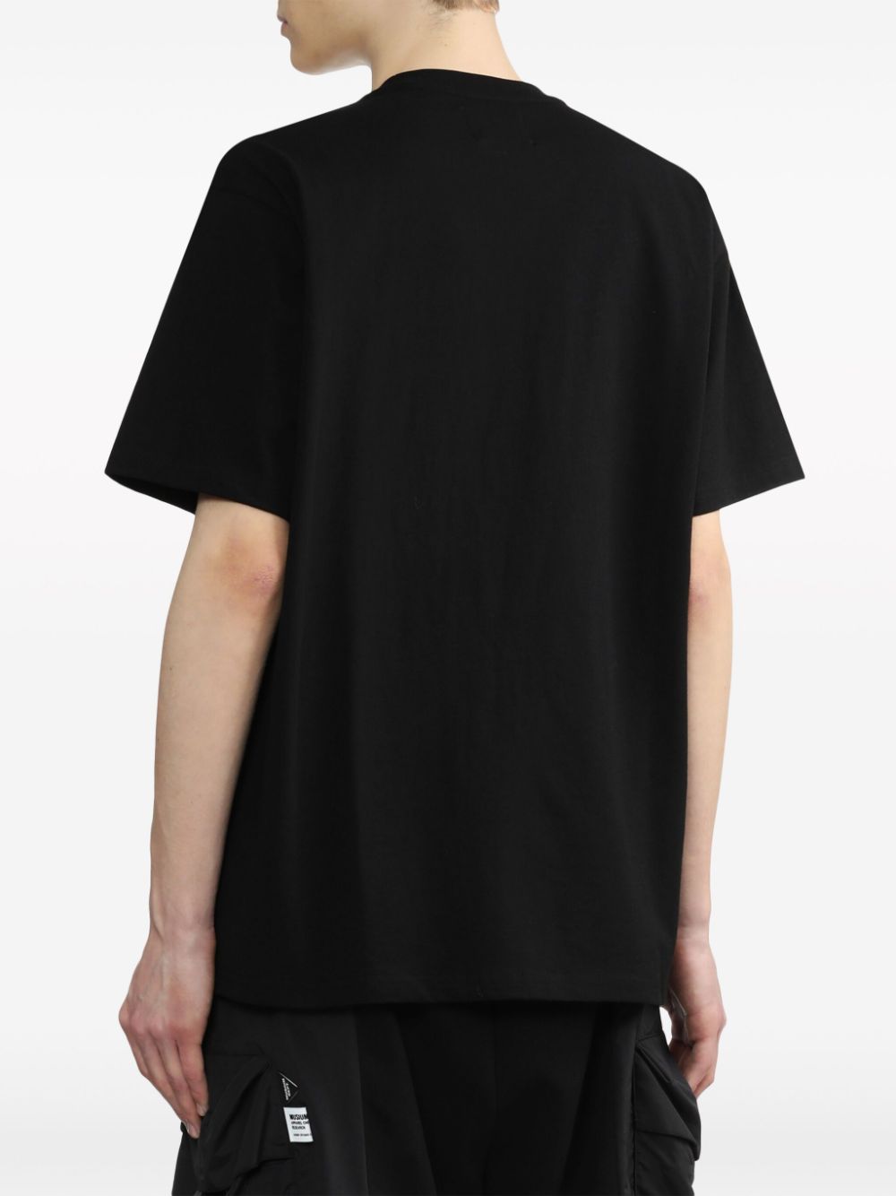 Shop Musium Div. Graphic-print Cotton T-shirt In Black