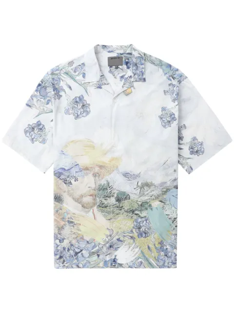 Musium Div. graphic-print cotton shirt