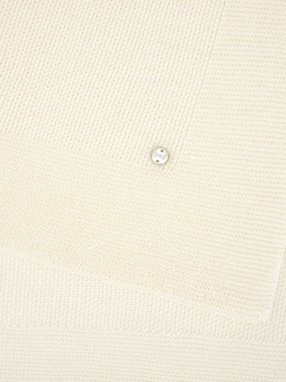 Paz Rodriguez logo-plaque knitted cotton blanket - Beige