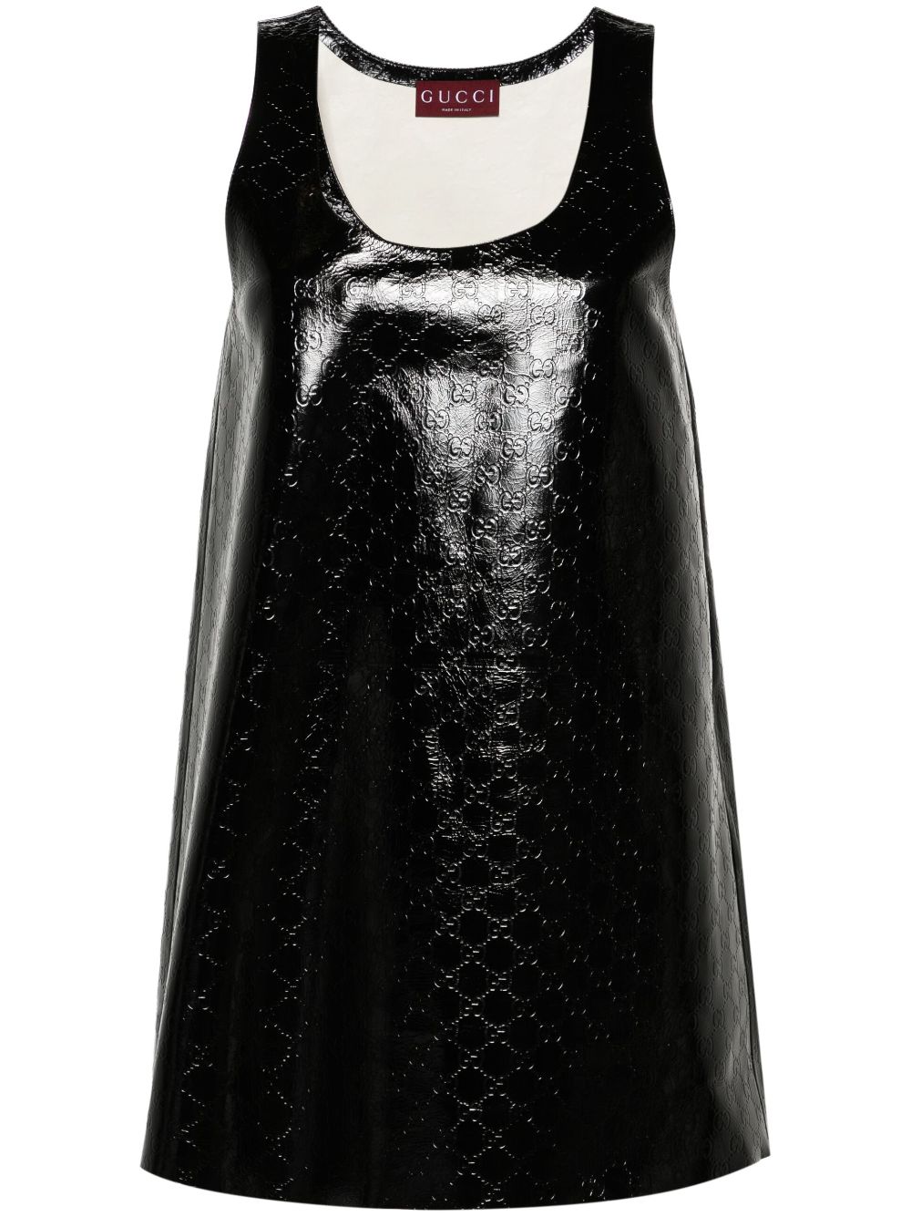 Gucci Leren mini-jurk Zwart