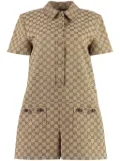 Gucci GG Supreme canvas playsuit - Neutrals