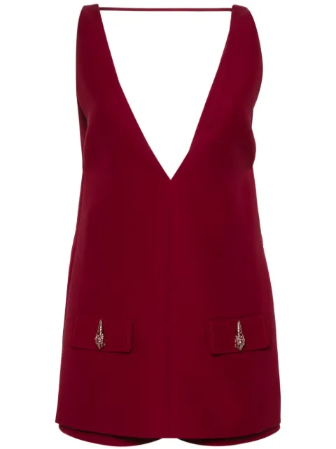 Gucci jumpsuit con cuello en V