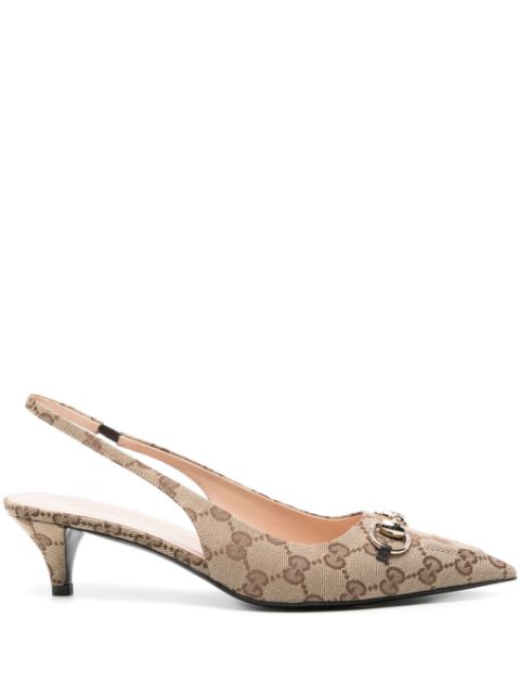 Gucci 45mm GG Supreme pumps