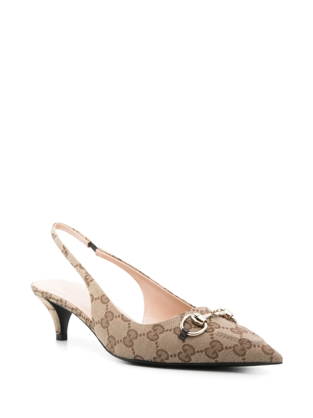 Gucci 45mm GG Supreme pumps - Beige