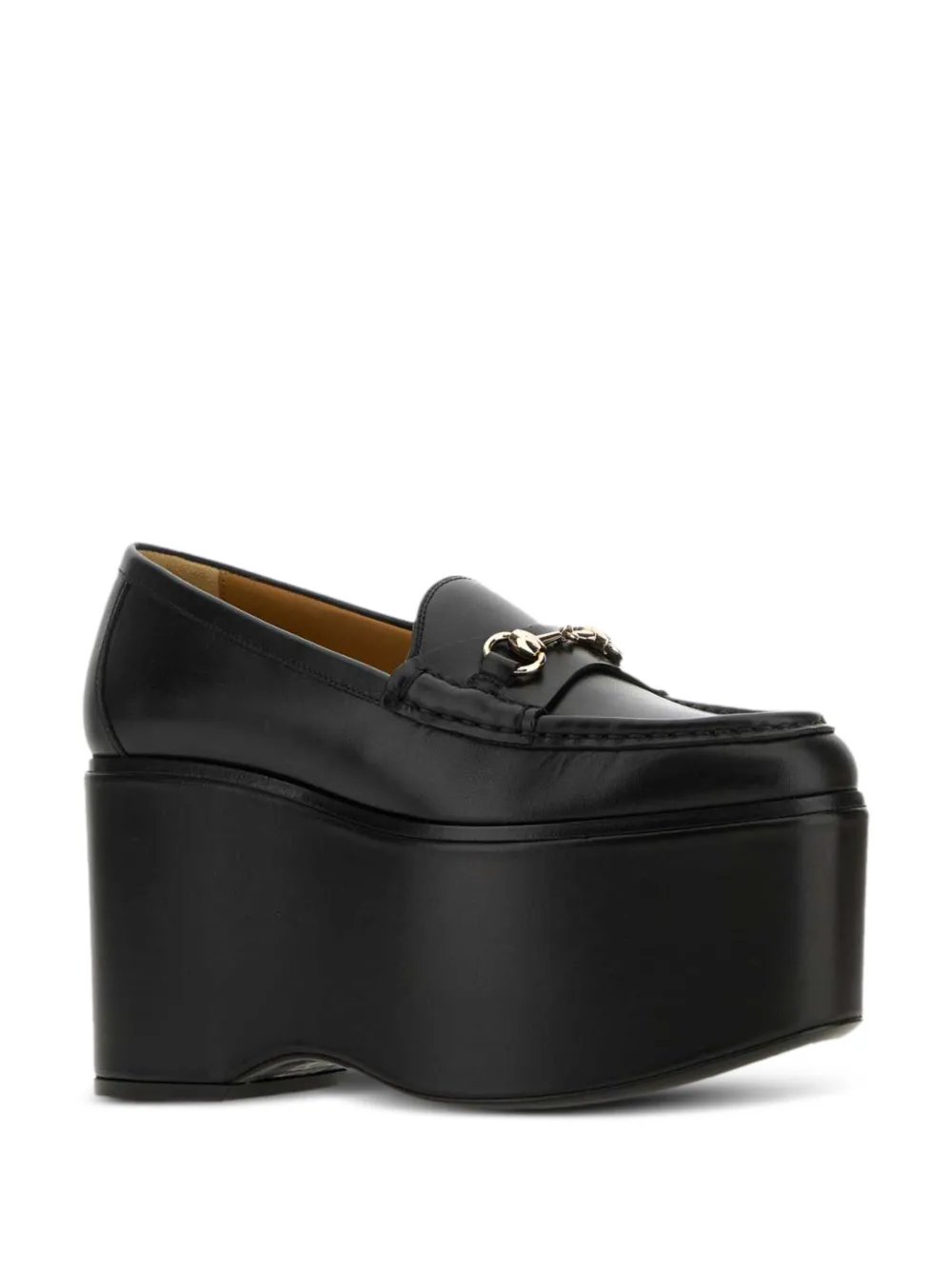 Gucci Horsebit 90 mm leren loafers - Zwart