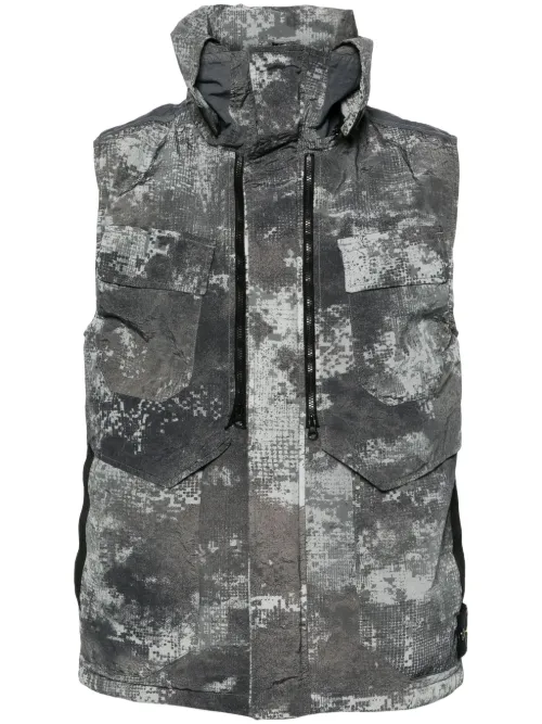 Gilet matelassé Dissolving Grid Camo - Stone Island - Modalova
