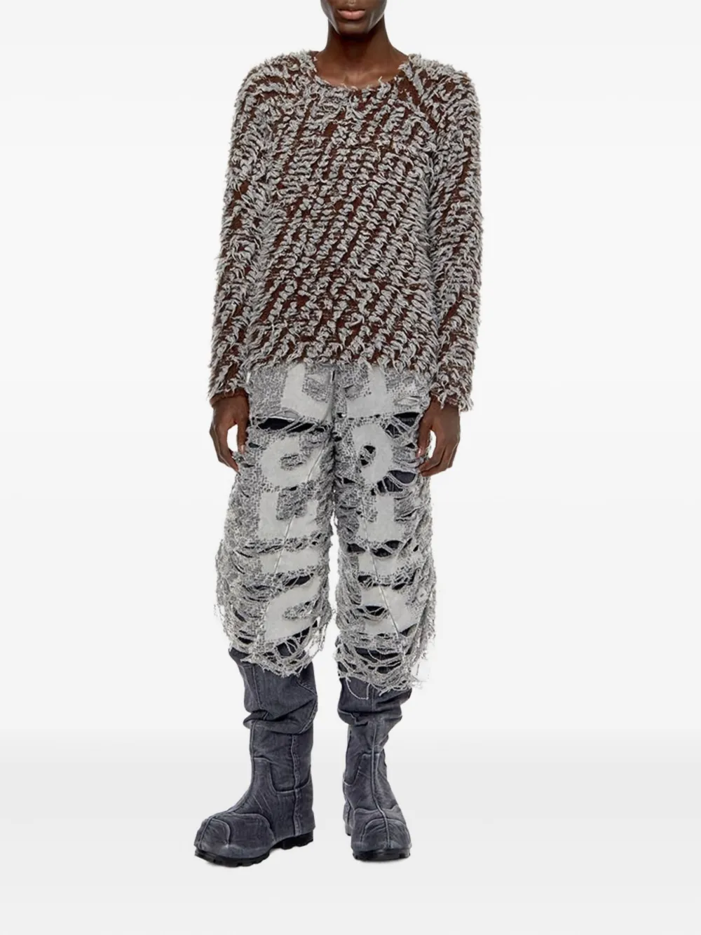Diesel K-Gabriel sweater - Bruin